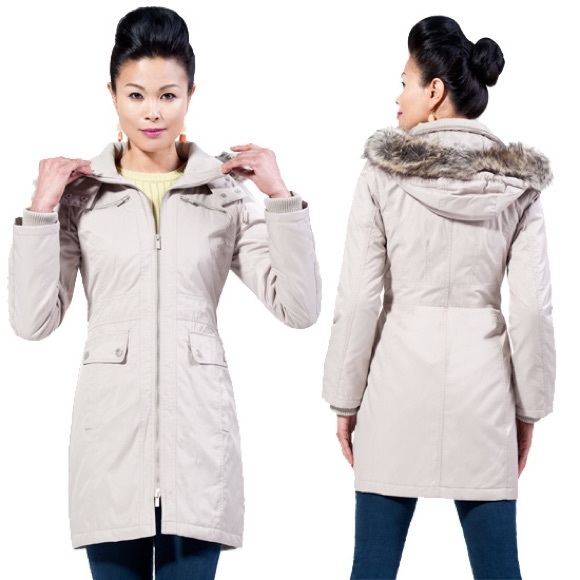 Kenneth Cole Jacket w/ Detachable Faux-Fur Hood - Picture 1 of 8